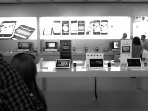 Funny walking down fake stairs!