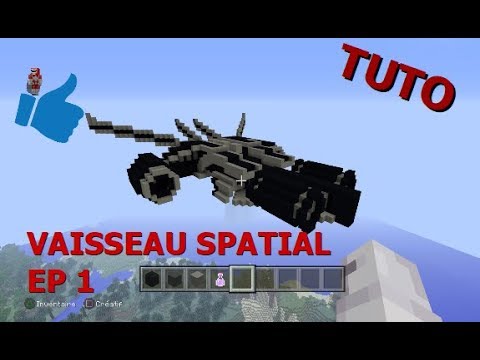 NIGHT GHOST - MINECRAFT TUTO how to make a spaceship Ep1