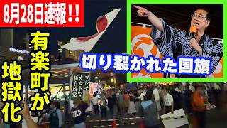 【参政党】引き裂かれた国旗が映す日本の30年、これを生んだのは消費税です。8月28日速報！ 2026/08/28. 有楽町駅前広場 参政党街頭演説　　 安藤裕