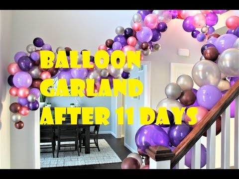 YouTube video about: How long do air-filled latex balloons last?