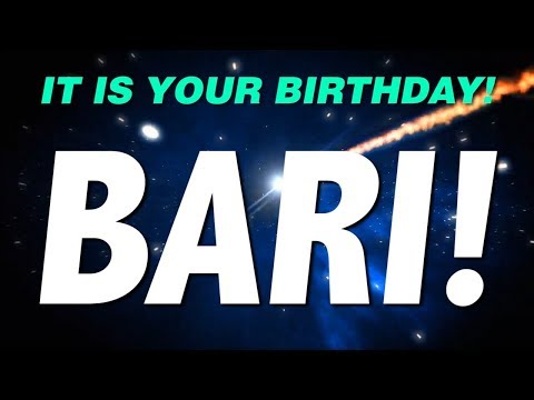 HAPPY BIRTHDAY BARI! This is your gift.