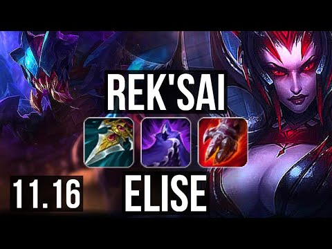 REK'SAI vs ELISE (JUNGLE) | 70% winrate, 14/2/5, Legendary | KR Diamond | v11.16