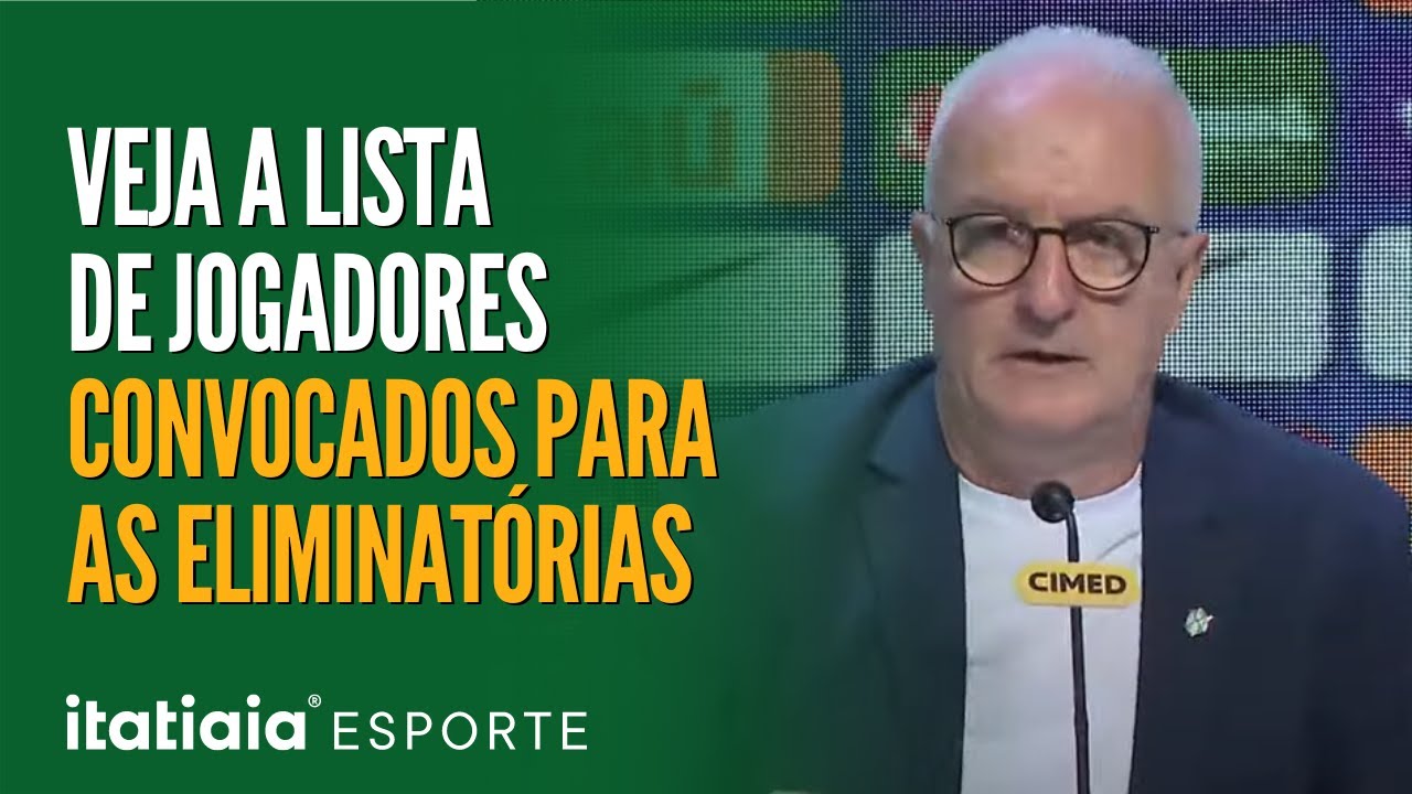 COFIRA A LISTA DE JOGADORES CONVOCADOS DA SELEÇÃO BRASILEIRA PARA AS ELIMINATÓRIAS DA COPA
