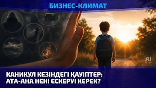 Каникул кезіндегі қауіптер: ата-ана нені ескеруі керек?