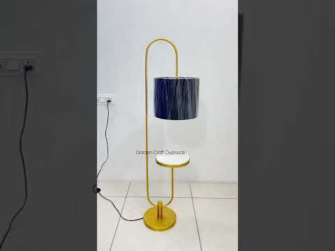Modern pedestal lamp with marble base two in one usable for ...
