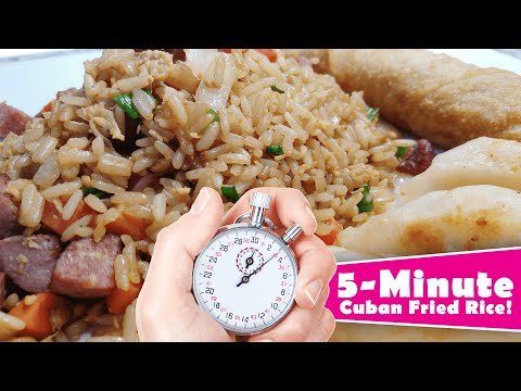 Easy Fried Rice Recipe - How to Make Arroz Frito Cubano in 5-Minutes!