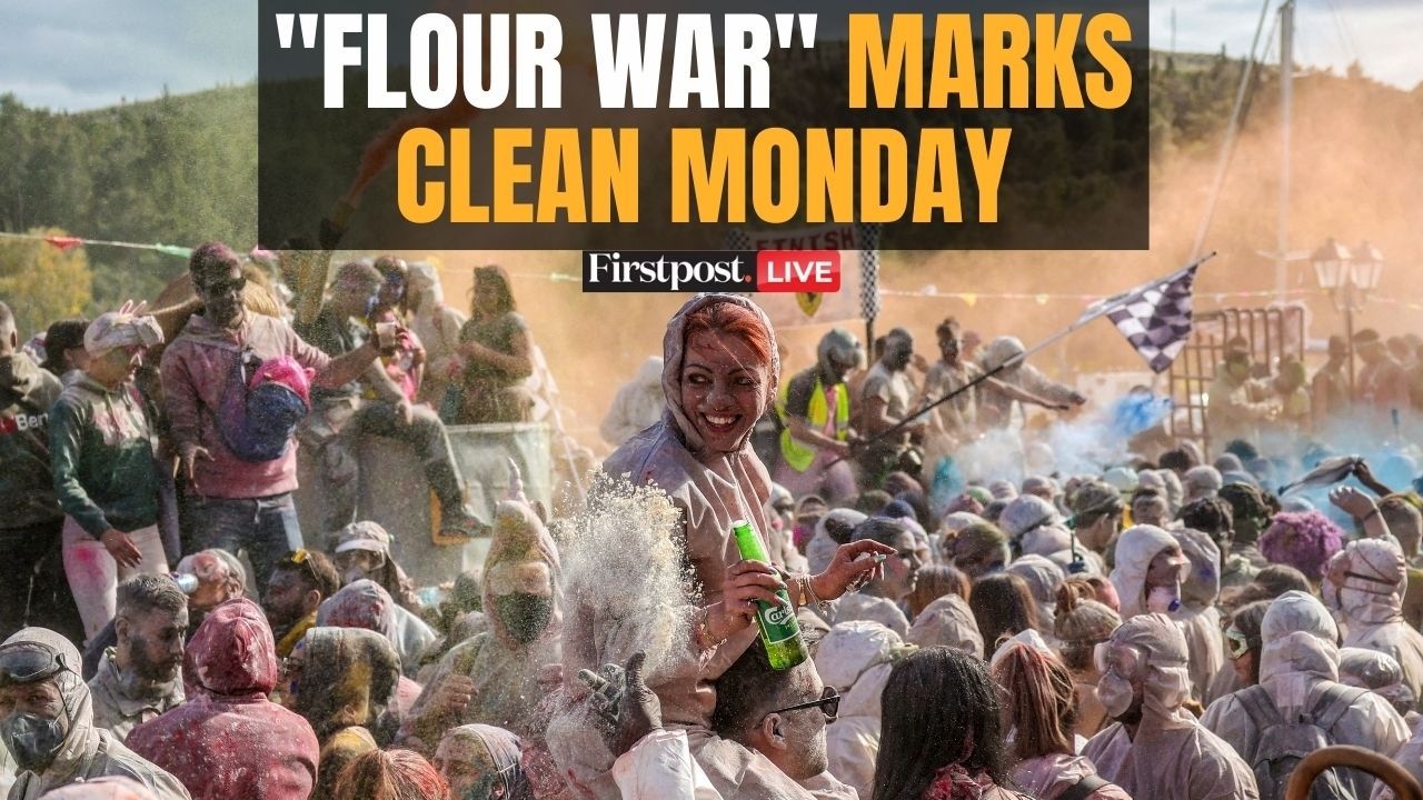 LIVE: Greece Celebrates Clean Day With "Flour War" To Mark Start of Lent | N18G