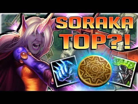 KLEPTOMANCY SORAKA IS ACTUALLY GENIUS?! NEW OP KLEPTOMANCY SORAKA TOP BUILD - League of Legends