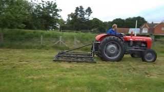 preview picture of video 'British Framed & Folding Harrow Demo - Farm Tech Supplies'