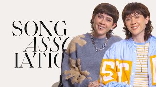 Tegan and Sara Sing &#39;Walking With A Ghost&#39;, and Britney Spears in a Game of Song Association | ELLE