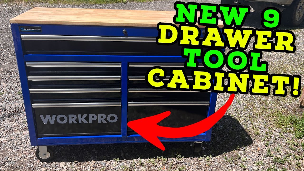 New 9 Drawer Tool Cabinet from Workpro!