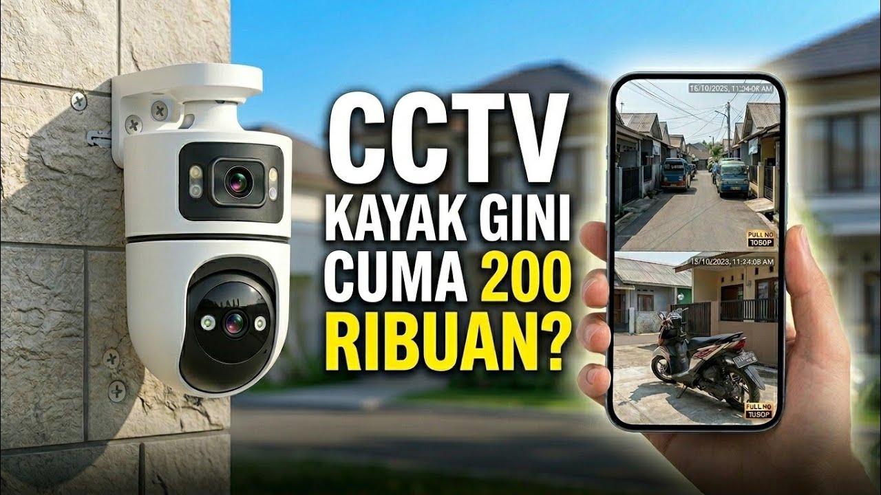 Nyobain CCTV Dual Kamera Harga Rp 200 Ribuan | Gambar Full HD ?