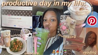 PRODUCTIVE DAY IN MY LIFE | work from home, podcasting, what i eat, new skincare, etc!