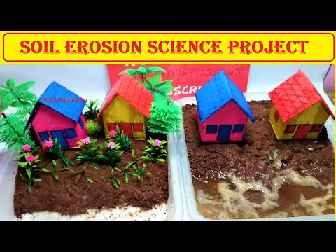 soil erosion science working project inspire award science model making diy at home howtofunda