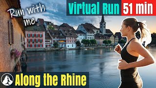 2022 Along the Rhine | Running video for treadmill training | Virtual Run #37