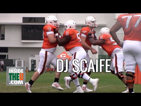 OL DJ Scaife in Spring Practice Drills | Back After Named 2019 Team MVP