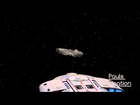 Millennium falcon vs USS Defiant Test