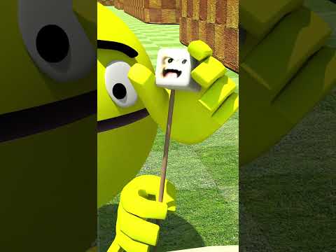 Pacman vs Marshmallow 🍢🍢🍢 #shorts