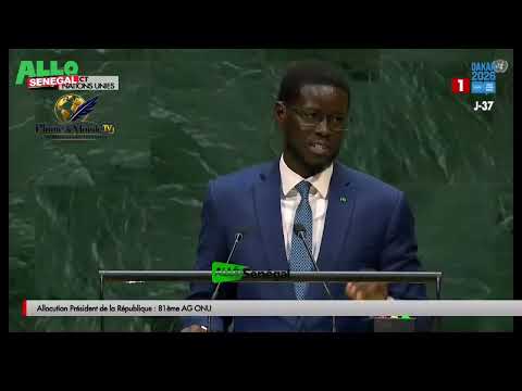 Bassirou Diomaye FAYE - discours à la 81e conférence des Nations Unies | Plume du Monde Tv