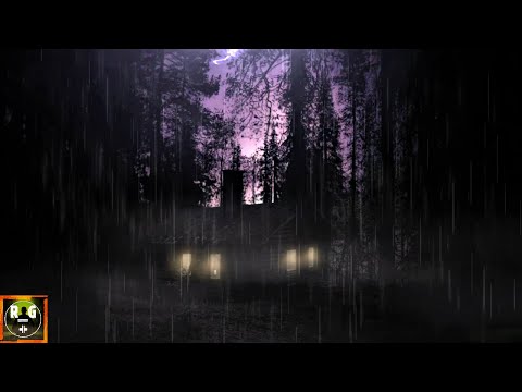Thunderstorm Sounds with Rain, Thunder and Sounds of Owls and Wolves for Sleep, Study, Relax