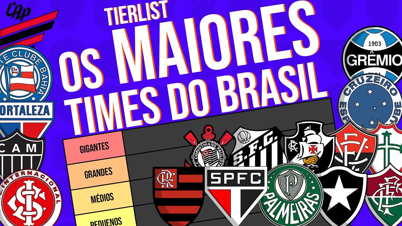 OS MAIORES TIMES DO BRASIL! - TIERLIST