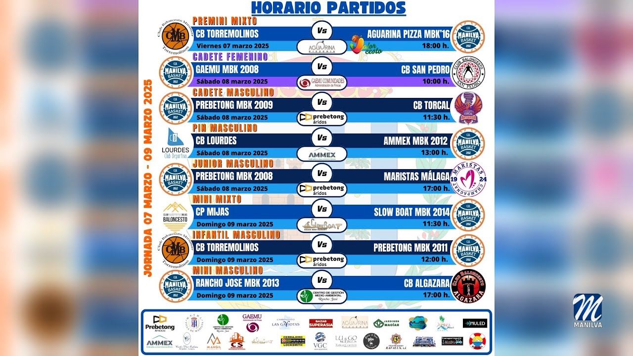 Agenda deportiva – 7 marzo 2025