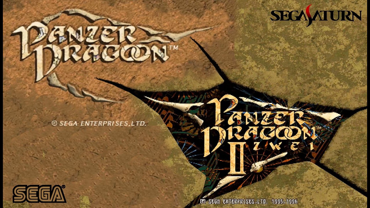 【SS】セガ『パンツァードラグーン』+『パンツァードラグーン ツヴァイ』＿撃墜率100％クリア　OP~ED