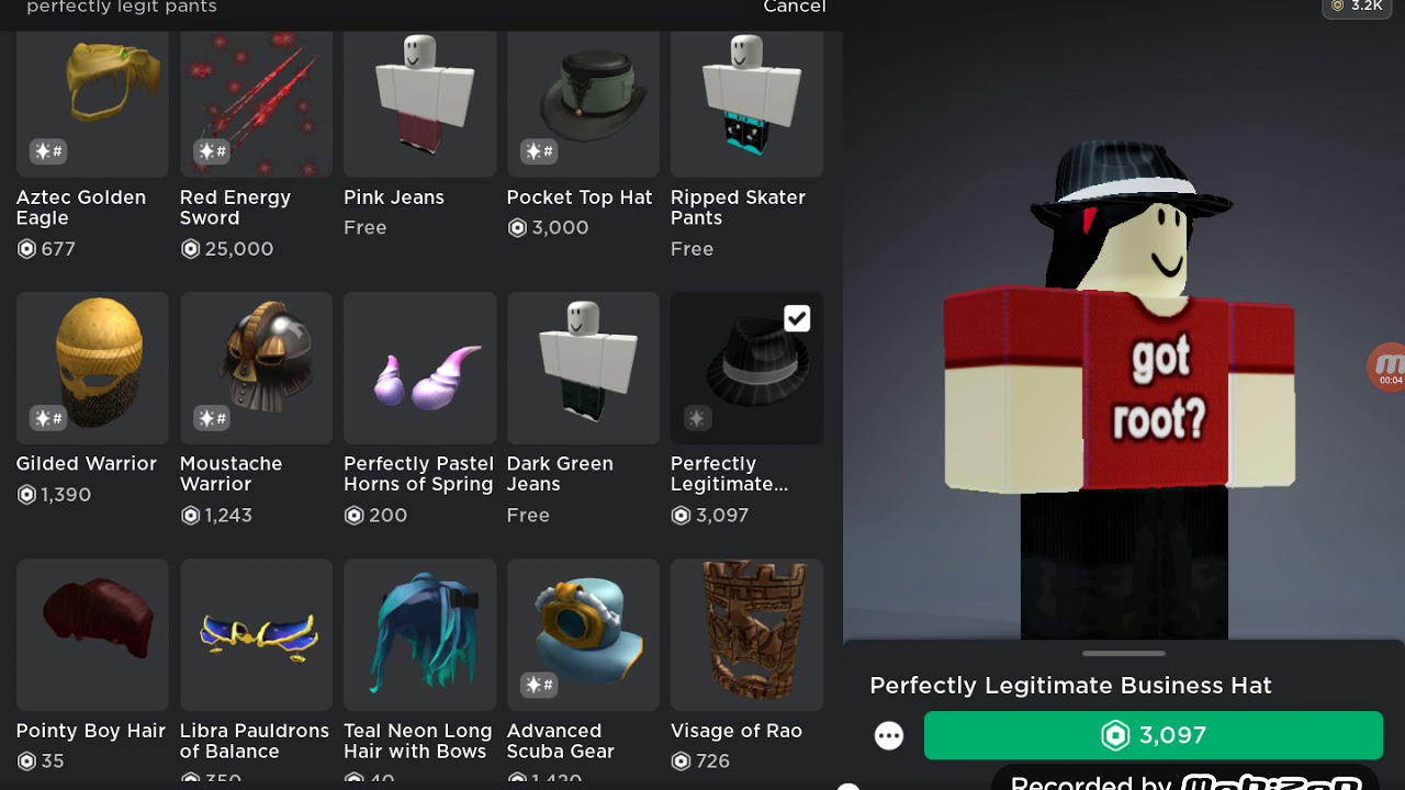 Buying Perfectly Legitimate Business Hat