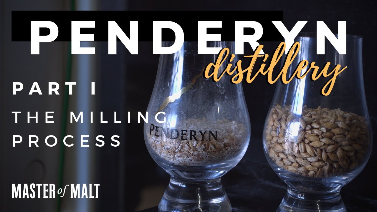 The milling process at Penderyn Distillery