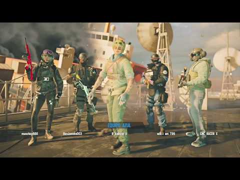 Tom Clancy’ Rainbow Six Siege. Smile to camera, Valkyrie elite animation