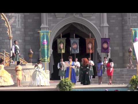 Merida Official Princess Coronation at the Magic Kingdom Walt Disney World HD 1080p