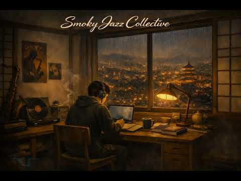 Soothing Lofi Jazz-Hop 2000s Japan | Smoky Jazz Collective | 1 AM Midterm Study Session