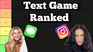 Ways To Text Women (TIER LIST)