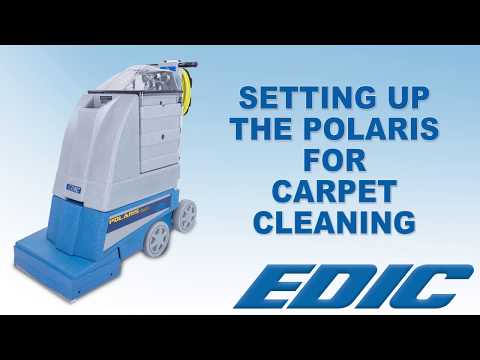 EDIC Polaris 1201PS 12 Gallon Self-Contained Carpet Extractor Setting up and Using for Carpet Cleaning Guide
