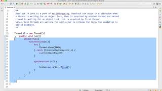 Download the video "Deadlock in Java Multithreading"