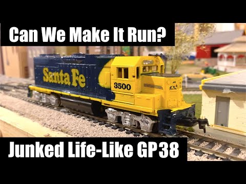 Can We Make It Run? Junked Life-like GP38 Locomotive