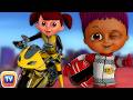 Learn Colours Shapes In Bike Race Surprise Eggs Bikes Toys ChuChu TV Funzone 3D Motorsports