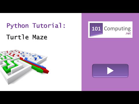 Turtle Maze Challenge Using Python Turtle