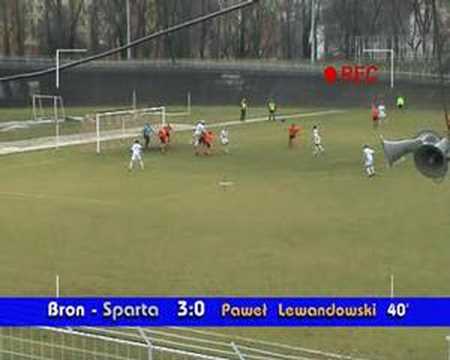 Broń - Sparta Jazgarzew. gol Lewandowskiego
