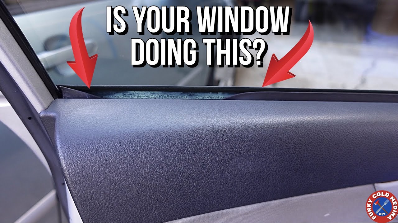 How to FIX a STICKY Car Window | Toyota Corolla Weather stripping replacement