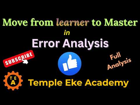ERROR ANALYSIS