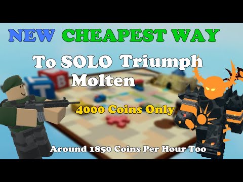 [NEW] CHEAPEST And Easy Way To Solo Triumph Molten Mode || Tower Defense Simulator