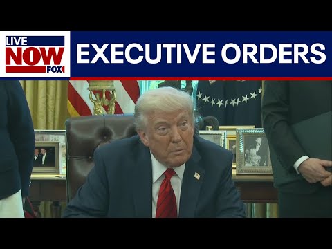 Video | WATCH: President Trump signs executive orders in Oval Office | LiveNOW from FOX