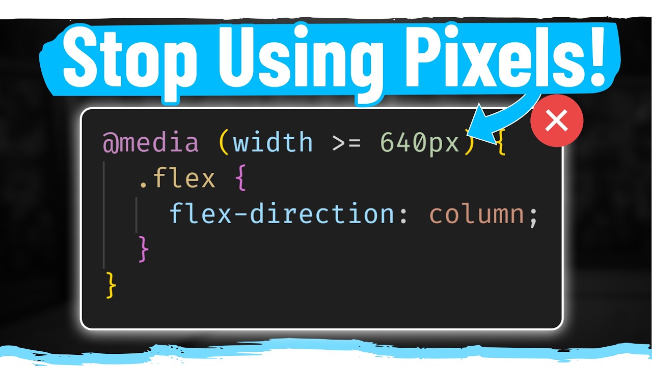 Stop Using Pixels For Media Queries
