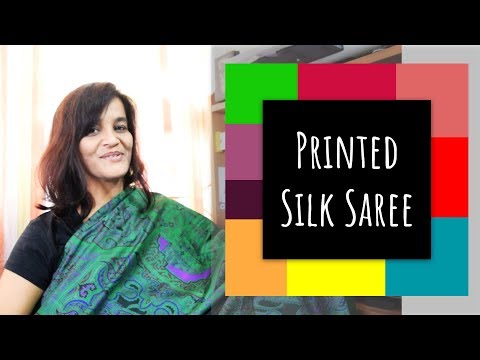 Overviews of Printed Silk Saree