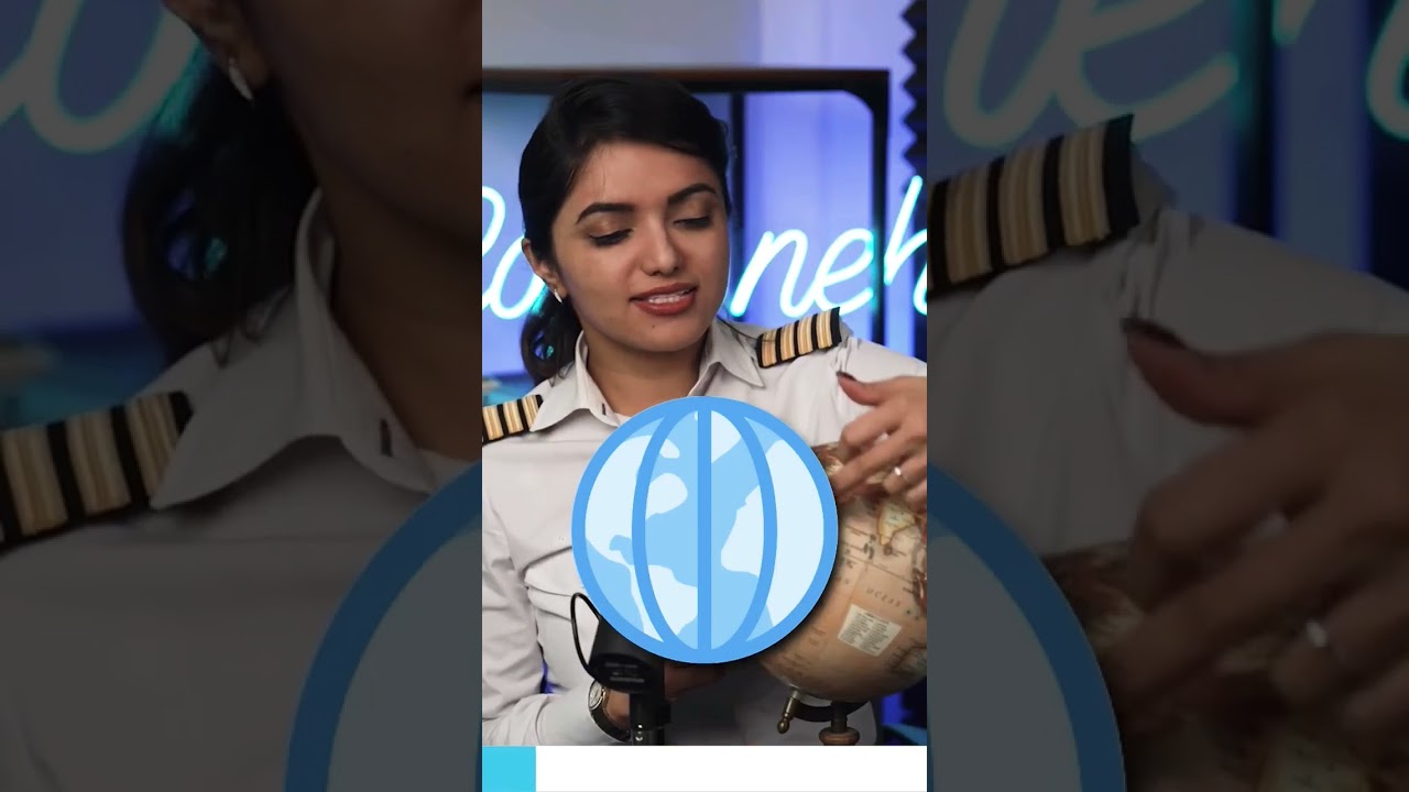 Latitude & Longitude explained by Capt.Neha Thakare...Disclaimer : This reel is to cover th