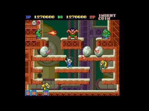 Snow Bros ARCADE -NO DEATHS- (Longplay)