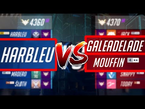 HARBLEU BEST ROADHOG VS GALE MCCREE + MOUFFIN D.Va [ OVERWATCH SEASON 17 TOP 500 ]