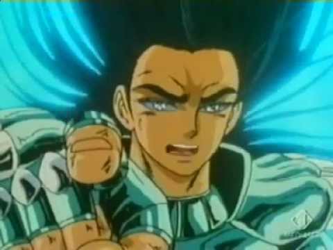 Shiryu di Dragon spacca di Manate il cavaliere di Cancer