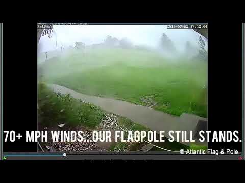 Phoenix Flagpole Stands Up to 70 MPH Winds